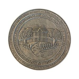 Vintage Carson Statesmetal Friendship Plate - Freeport, PA